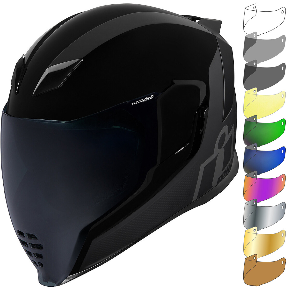 Icon Airflite MIPS Stealth Motorcycle Helmet & Visor Sport
