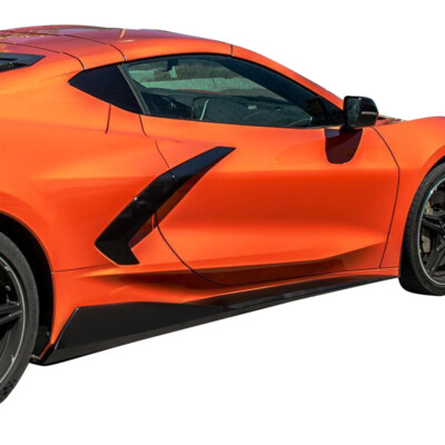 Carbon Flash Metallic 5VM Side Skirts for 2020-2023 C8 Corvette