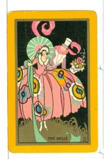 Single Vintage Playing Card U.S. Narrow Named "The Belle" BE-1-1 A
