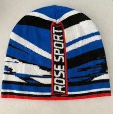 NWT Blue and Red Knit Martine Rose Sport Beanie OS