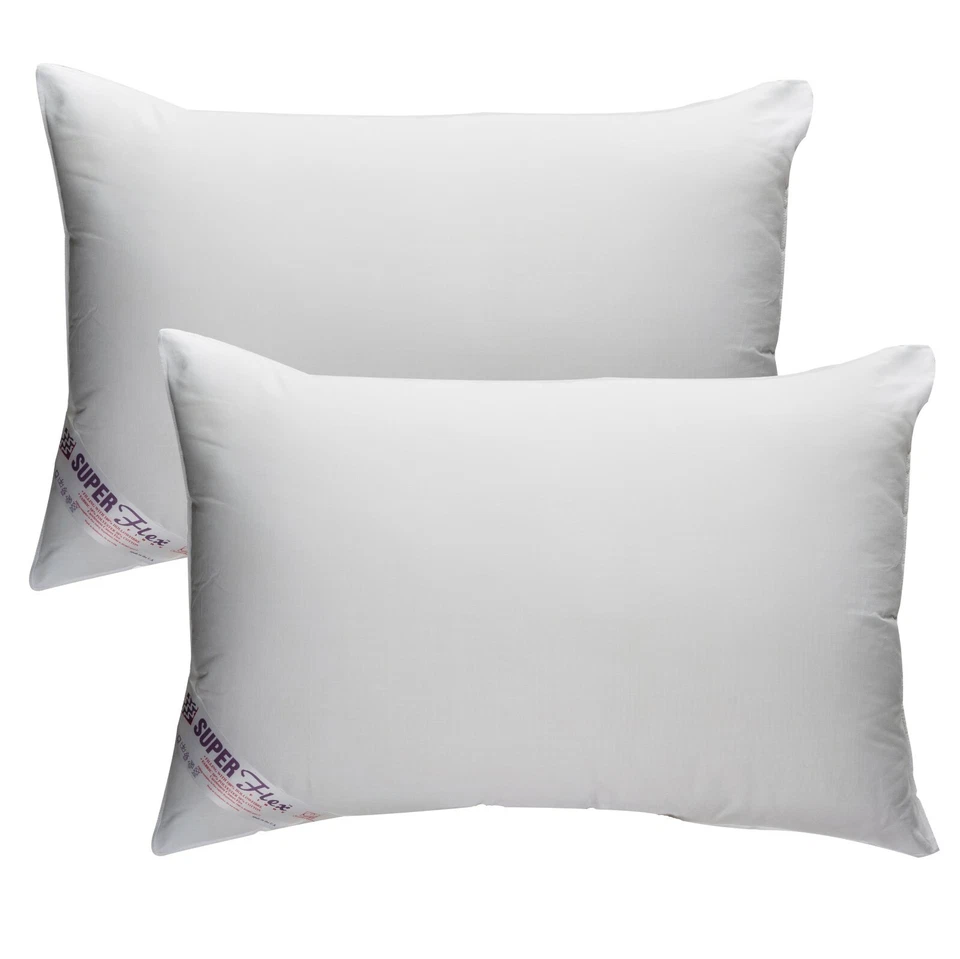 Super Flex Extra Bounce Back Pillow Deluxe Soft Hollow fibre Pillow 19" x 29"