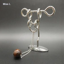 Unlock Brain Teaser Metal Toy 3d Puzzles Rings Mind Game Kid