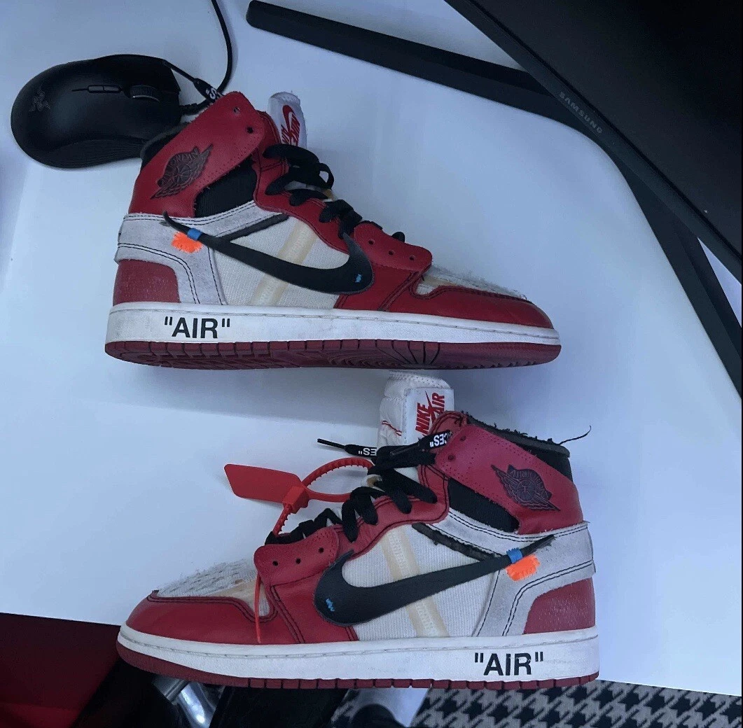 udredning eksistens Taiko mave Size 9 - Jordan 1 Retro OG x Off-White High Chicago 887223552116 | eBay