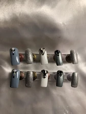 Z NAILZ!  Gorgeous Set Of Blue, Long, Square Press On Nails