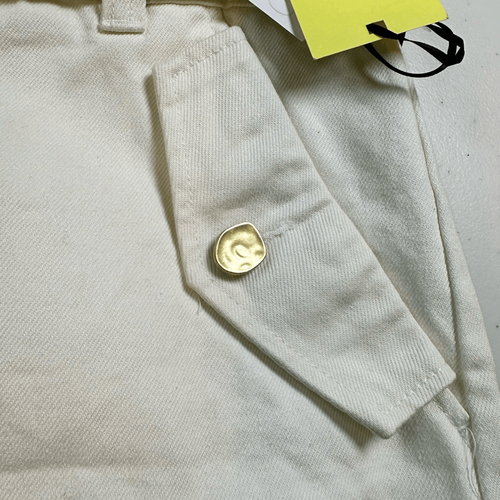 NWT Jenner’ Naylor Plus Size White Denim Button Mini Skirt Oversized Belt - 18 - Picture 8 of 11