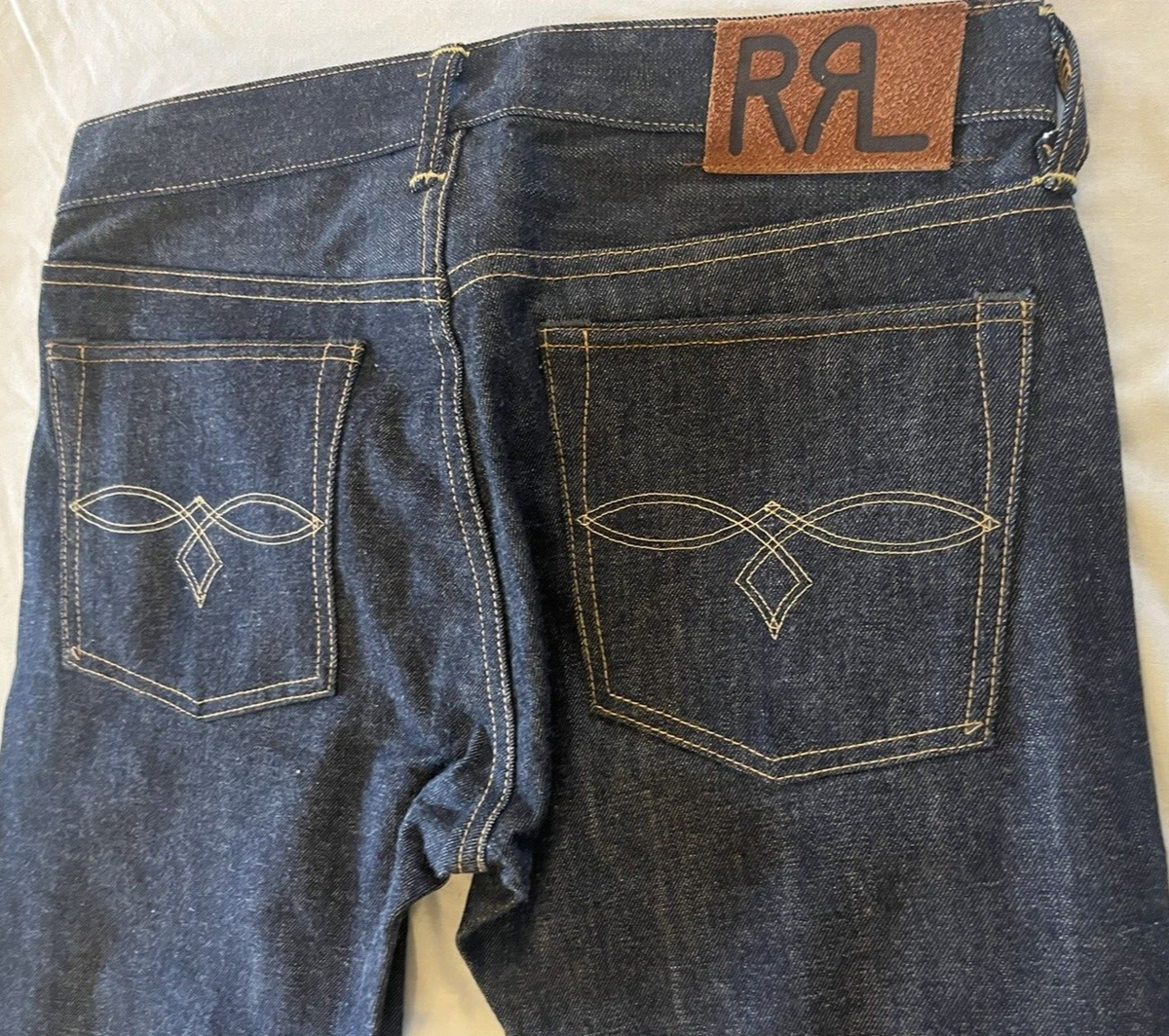 double rl RRL Men's Jeans Stretch Skinny Japan Woven Selvedge