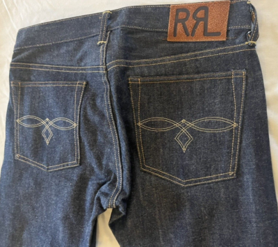 double rl RRL Men's Jeans Stretch Skinny Japan Woven Selvedge