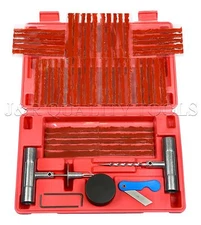 57pc Tire Repair Kit DIY Flat Tire Repair Car Truck Motorcycle Home Plug Patch