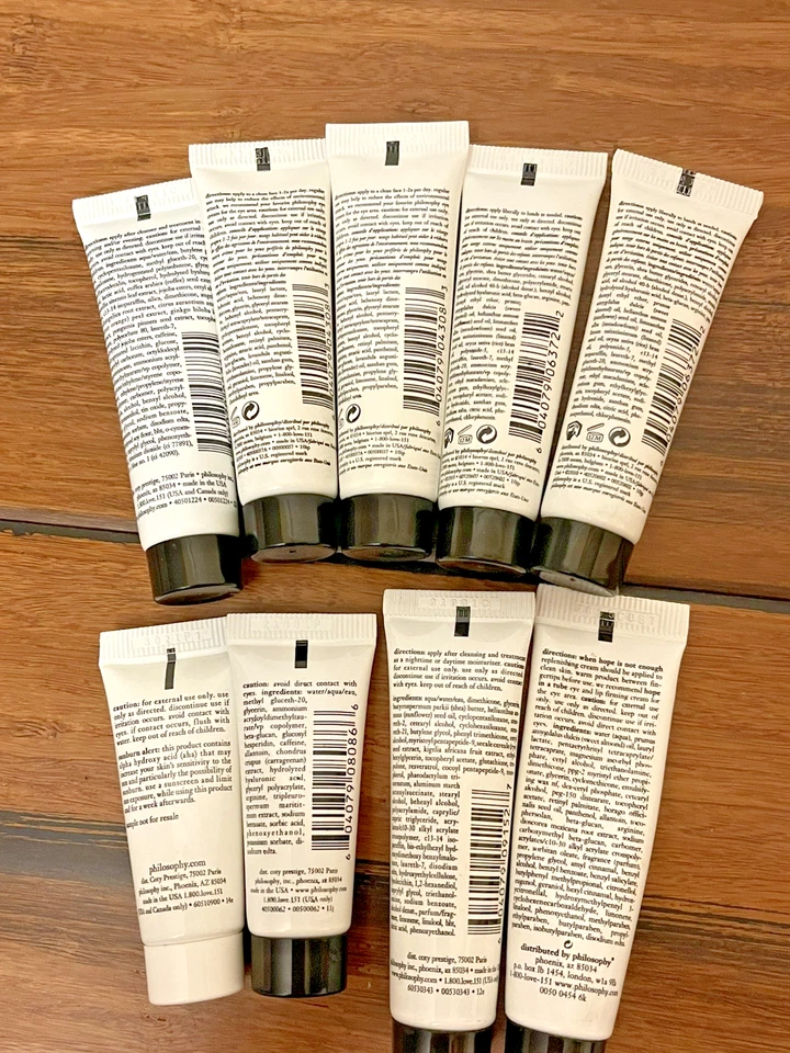 批量 9 件 哲学 样品管 奇迹、希望、手、眼睛、保湿霜等 — 第 2/3 张图片