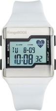 Kangaroos Chronograph Armbanduhr Unisex schwarz-weiß mit Pulssensor (634)