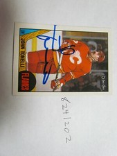 1987 1988 O-Pee-Chee John Tonelli  signed NHL Hockey Card 