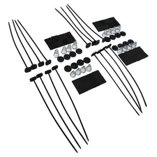4Pcs Electric Radiator Fan Zip Ties Straps Tabs Springs Tie Strap Mounting Kit