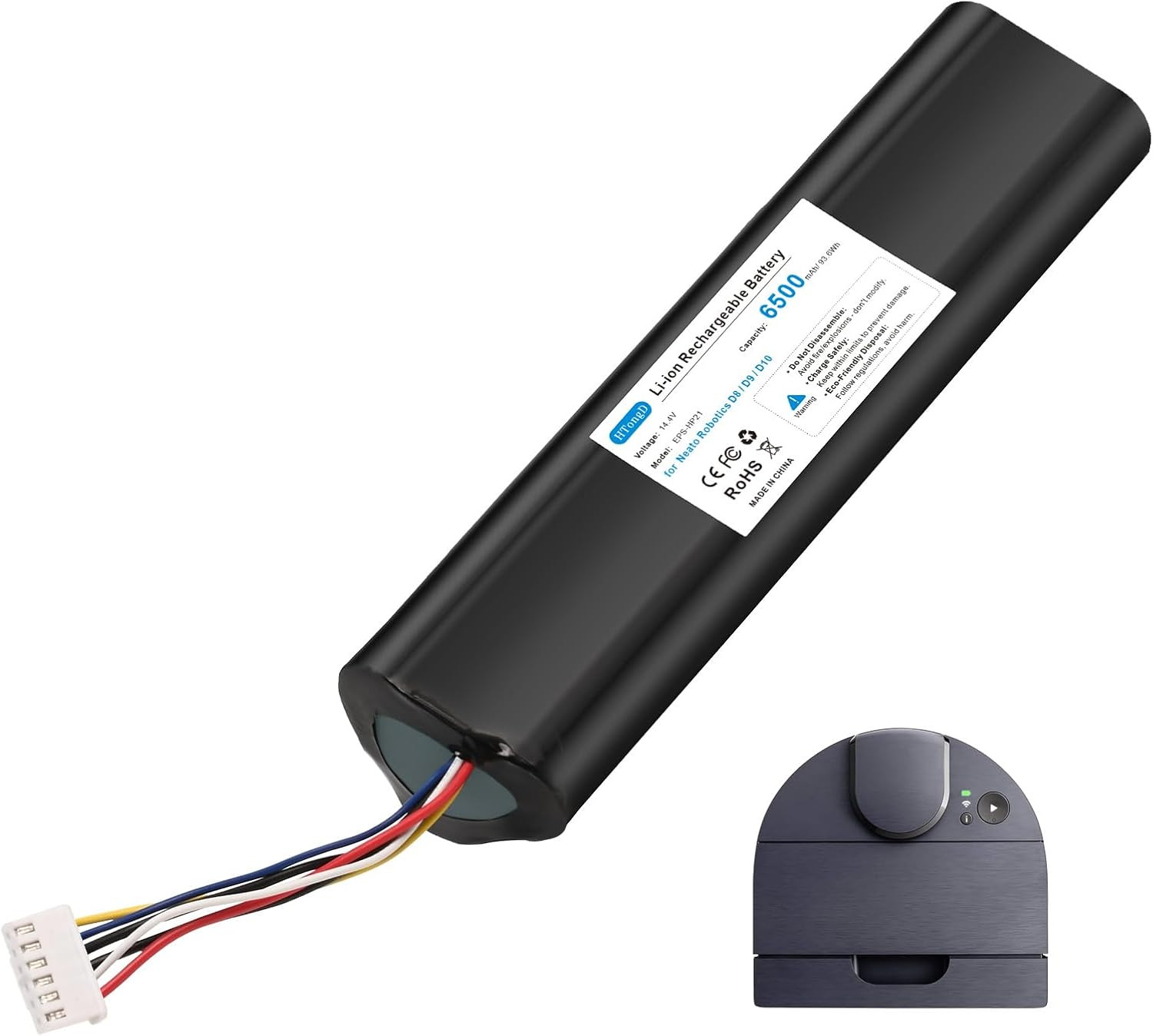 Batterie Neato 6500mAh pour réparer un robot aspirateur qui s'arrête tout seul