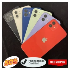 Apple iPhone 12 5G iOS 64GB Unlocked Verizon AT&T T-Mobile Very Good Smartphone