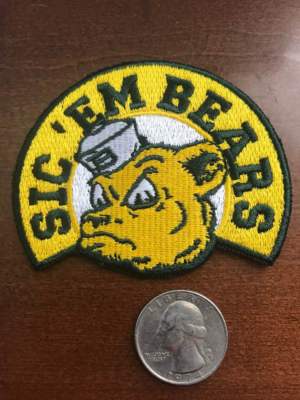 BAYLOR BEARS Vintage Embroidered On Your On Patch 3'' X 2.5 