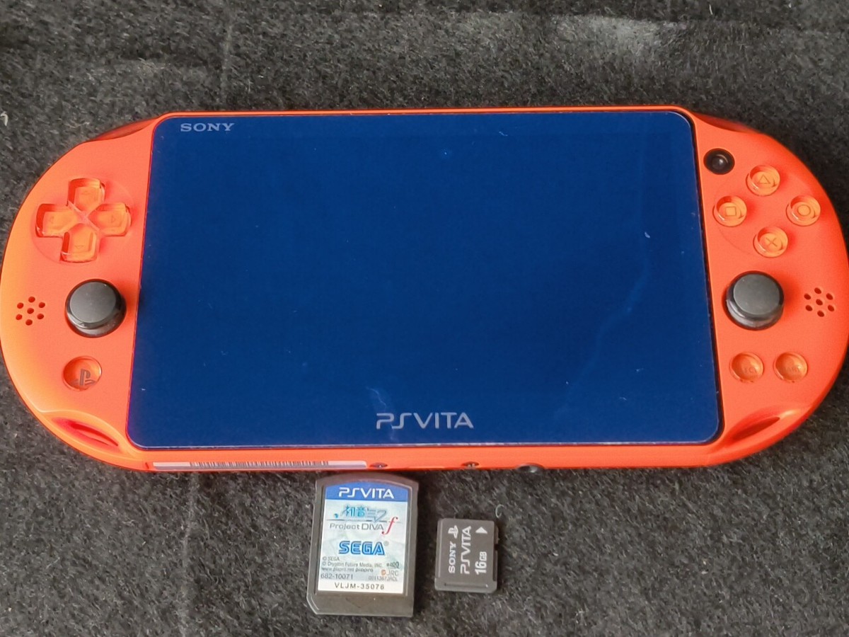 SONY PS Vita PCH-2000 Neon Orange Console 1GB, w/16g memory