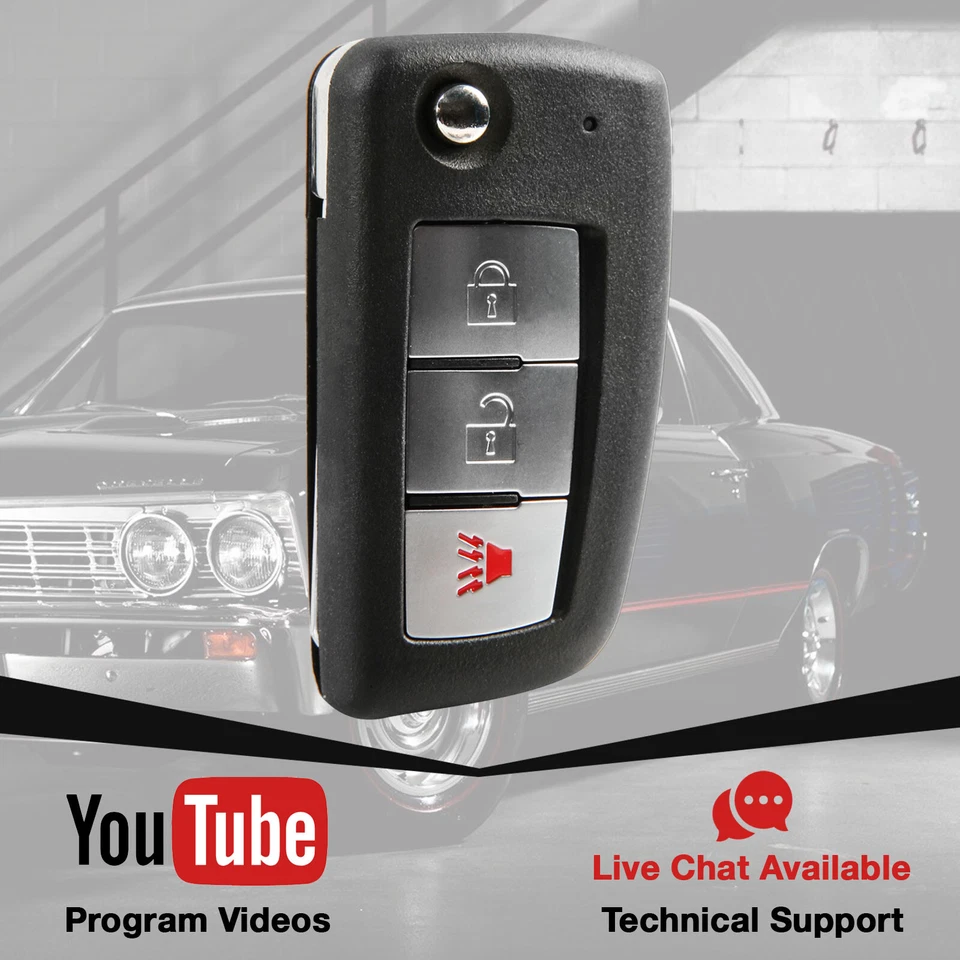 Remote 3-BTN Key Fob for 2003 2004 2005 2006 2007 2008 Infiniti FX35 KBRASTU15 - Imagem 3 de 4