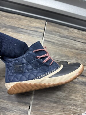 Sorel Out N About Plus Stiefel Damen Stiefeletten Shell Boots Navy Size 8