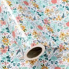 30 Inch Jumbo Floral Wrapping Paper - 30 Inch x 33 Feet -