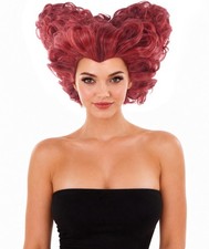 Red Queen Wig Women Crown Short Curly Fluffy Halloween Cosplay Anime Party Wigs