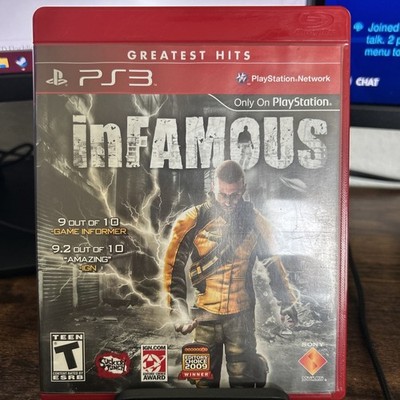 Infamous Greatest Hits PS3 Sony Action Adventure Superhero Video Game CIB
