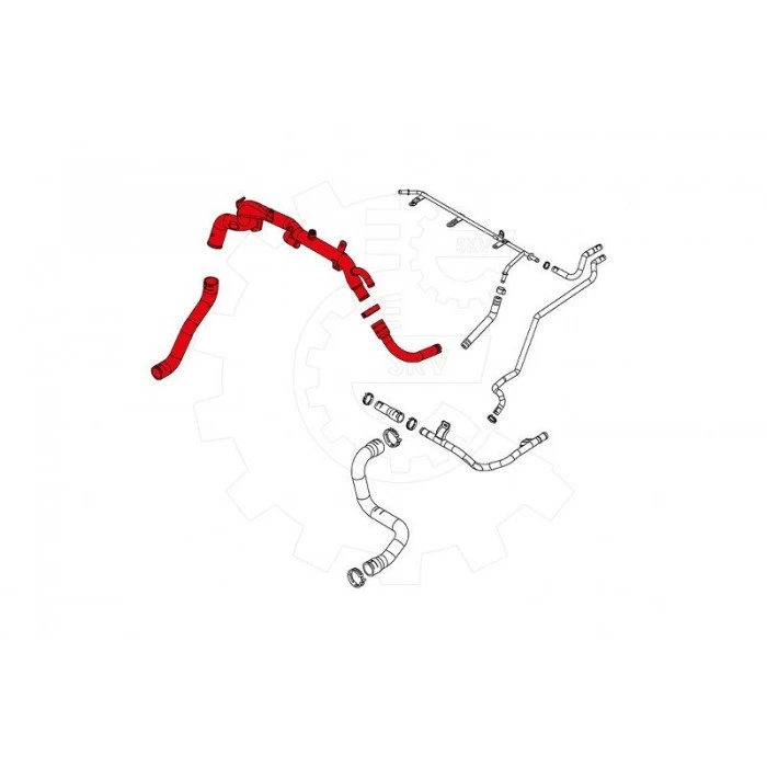 Tuyau de Refroidissement Pour Opel Fiat Saab Vauxhall 1338289 1338336 1338577 - Photo 3/3