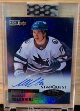Macklin Celebrini Starquest - Clear Cut - Rookie Auto - 24/25