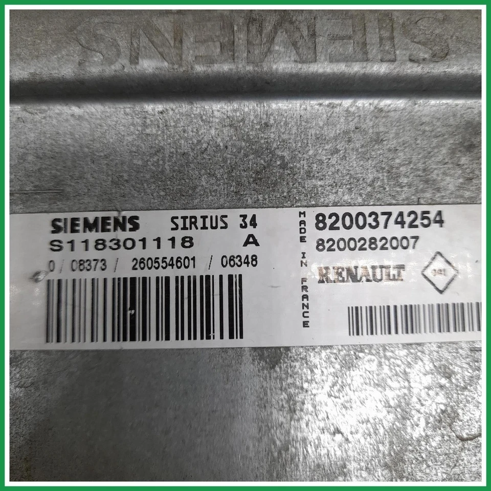 Centralina Iniezione Siemens A118301118 Renault Clio II 8200374254 2008 2010   - Immagine 3 di 4