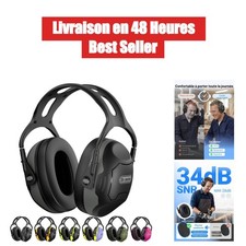 Dr.meter Casque Antibruit Adulte Enfant SNR 31 dB Protection Auditive