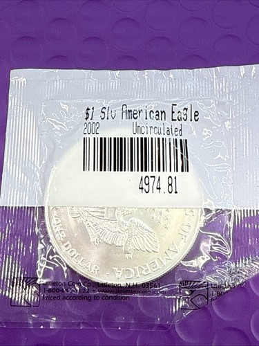 ❤️2002 US MINT LIBERTY WALKING 1 $ DOLLAR SILBER AMERICAN EAGLE (2075) - Bild 3 von 3