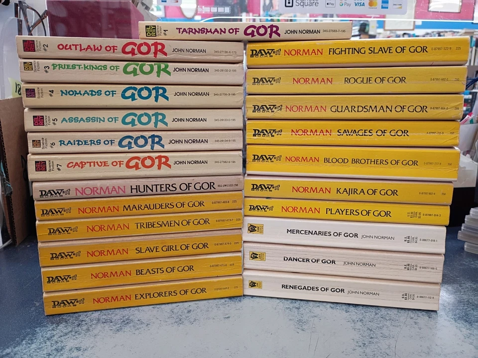 John Norman GOR Series Tarl Cabot Lot 1-23 Paperback PB DAW, DelRey - Image 2 of 4