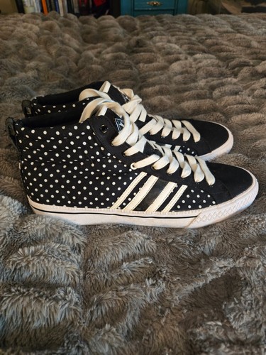 Duane Peters rare Irn Fst Mfg high top polka dots mens 11 punk rock shoes