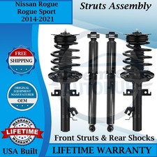 Monroe OEM Front Struts & Rear Shocks For 2014-2021 Nissan Rogue/Sport 9yr Warr.