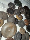 Lot Of 68 Vintage And Antique Buttons Various Assortments Metal Plastic Wood  — photo 9