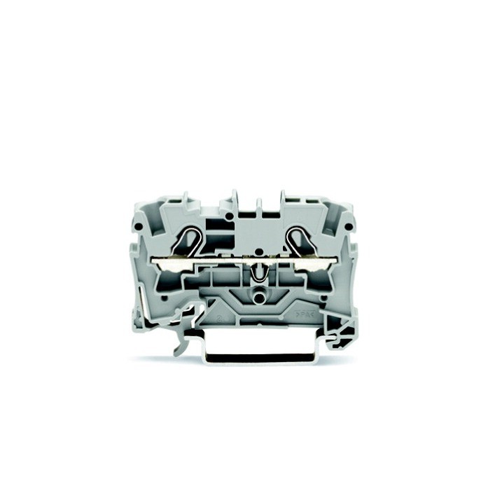 Wago Grigio Morsetto Su Guida Din 2X4mm2 Accessori Di Elettronica + Alloggiamento, - Immagine 2