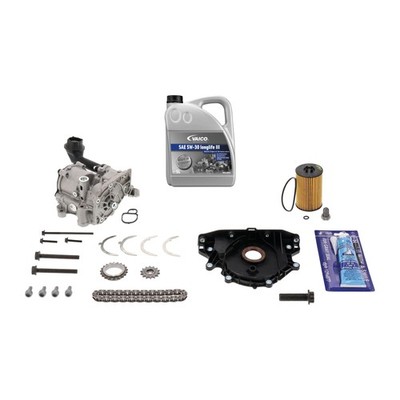 KETTENSATZ ÖLMPUMENANTRIEB ÖLMPUME für VW GOLF PASSAT B7 B8 LEON 5F A3 8V VAICO