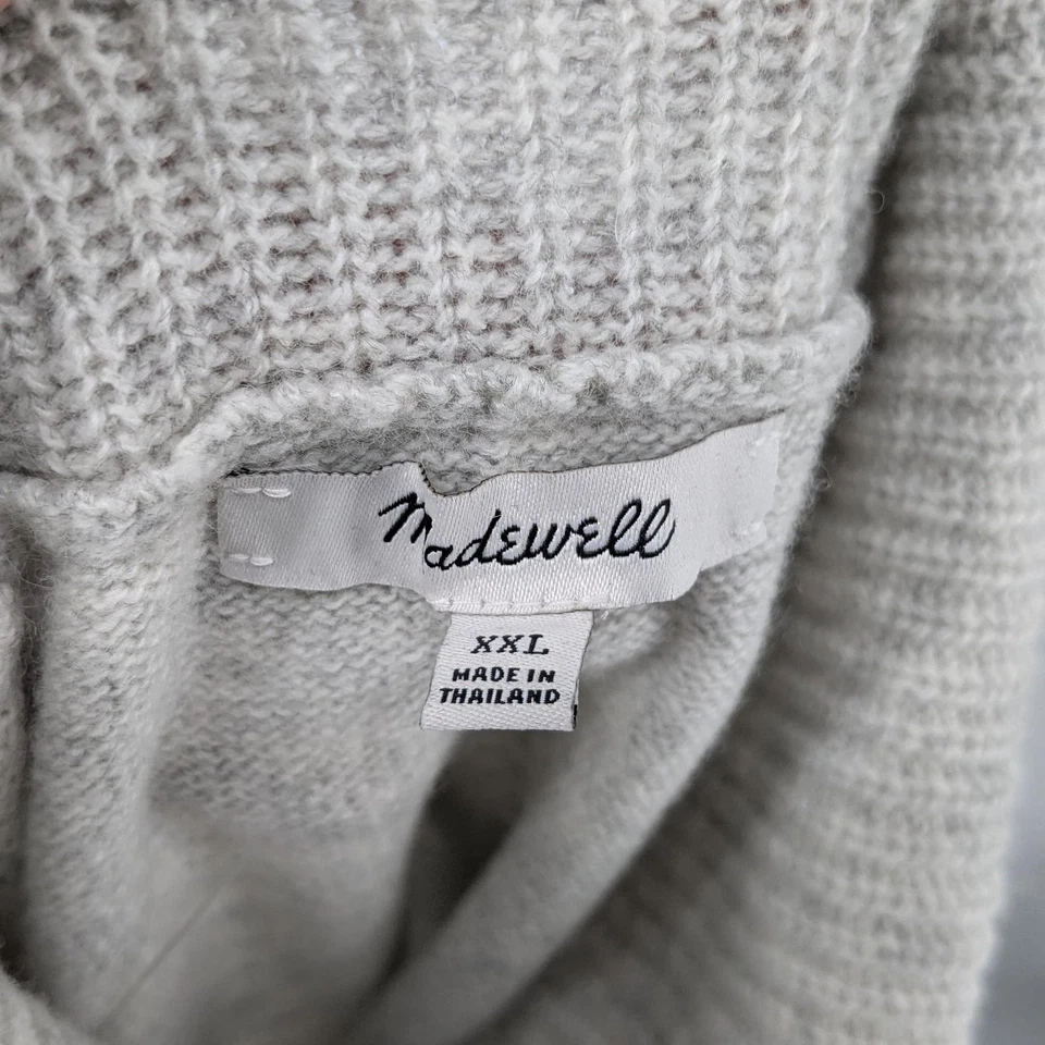 Madewell Women's Hallowell Turtleneck Sweater Tank Wool Blend XXL - Image 4 of 4