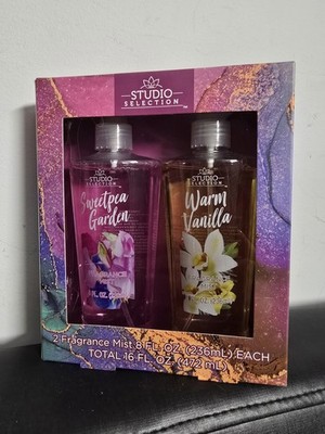 Studio Selection 2 Piece Fragrance Mists 8oz EA Sweetpea Garden And Warm Vanilla
