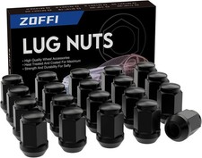 Replacement Lug Nuts - Aftermarket Wheel - 20pcs Black Closed End Conical Black