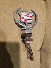 1980-1989 Cadillac Deville Fleetwood Brougham Hood Ornament Chrome Emblem Oem