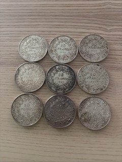 Lot Pièces Argent 10 Frs Hercule