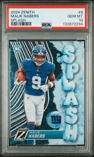 Malik Nabers Panini Zenith Splash #8 Base