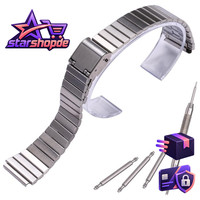 Edelstahl-Armband 18Mm FüR Casio A700W A158WA A168WA AE1000 Unisex Ersatzarmband