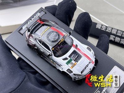 1/64 AMG GTS Widebody Nurburgring DTM White Alloy Diecast   GT3 Collectible