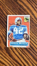 1956 Topps - Lenny Moore #60 (RC) AUTOGRAPHED W/ 3 inscriptions!