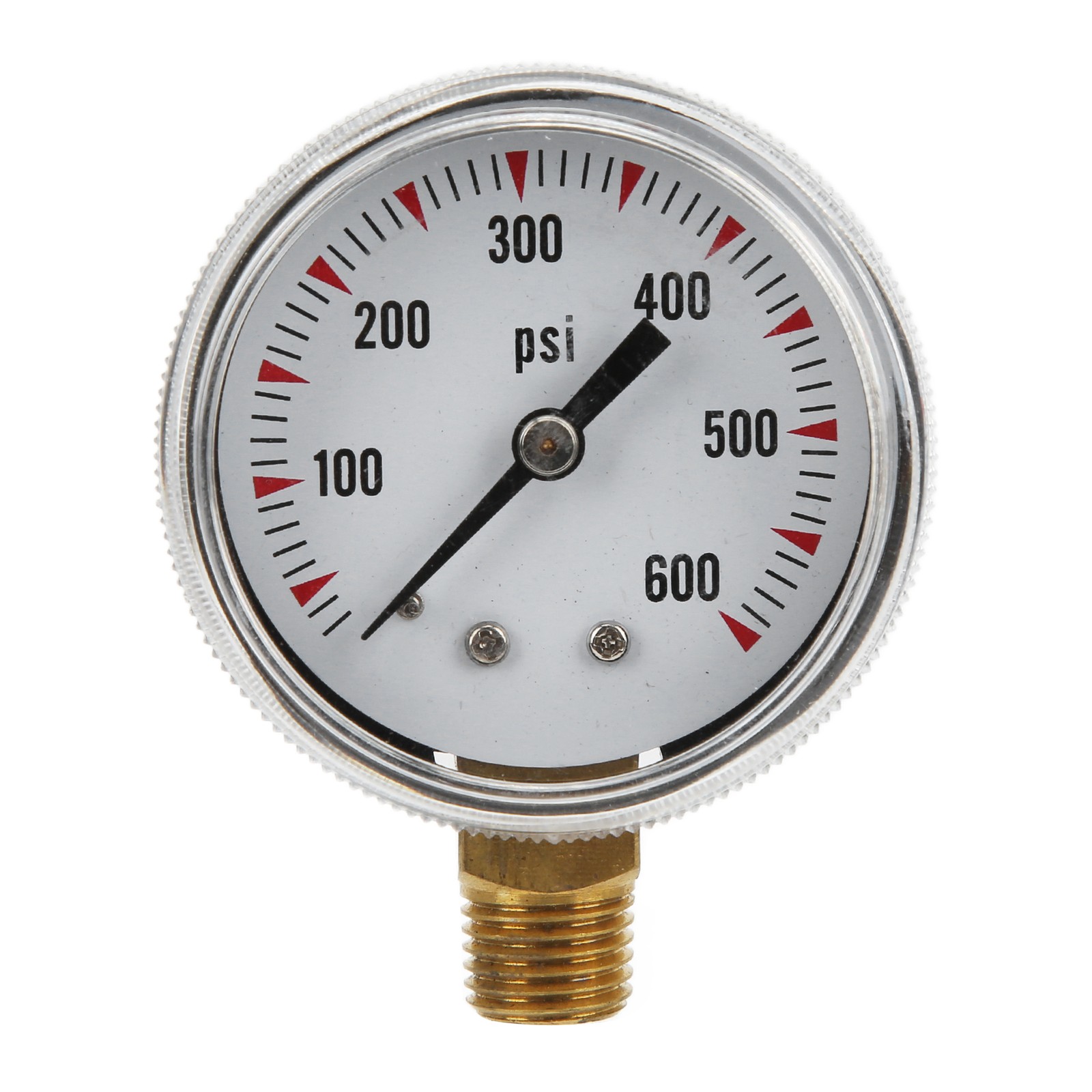 Y50 0‑600psi Radial Pressure Gauge With 1/4in NPT Brass Connection For Pressure