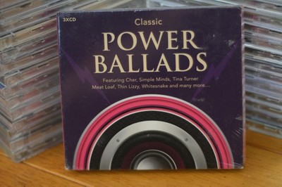 Classic Power Ballads 3CD Set Cher Simple Minds Tina Turner Meat Loaf Rock New