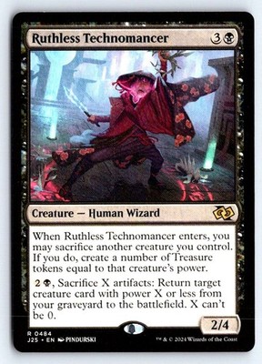 Ruthless Technomancer 484 Rare Foundations Jumpstart Magic: The Gathering NM
