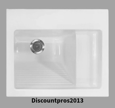 Hydro Systems DEL2126ATO-WHI Delicate Touch 21'' x 26'' Acrylic Sink   White