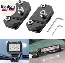 Ditch Light Brackets Hood Mount - 2PCS Universal LED Light Bar Mounting Brackets